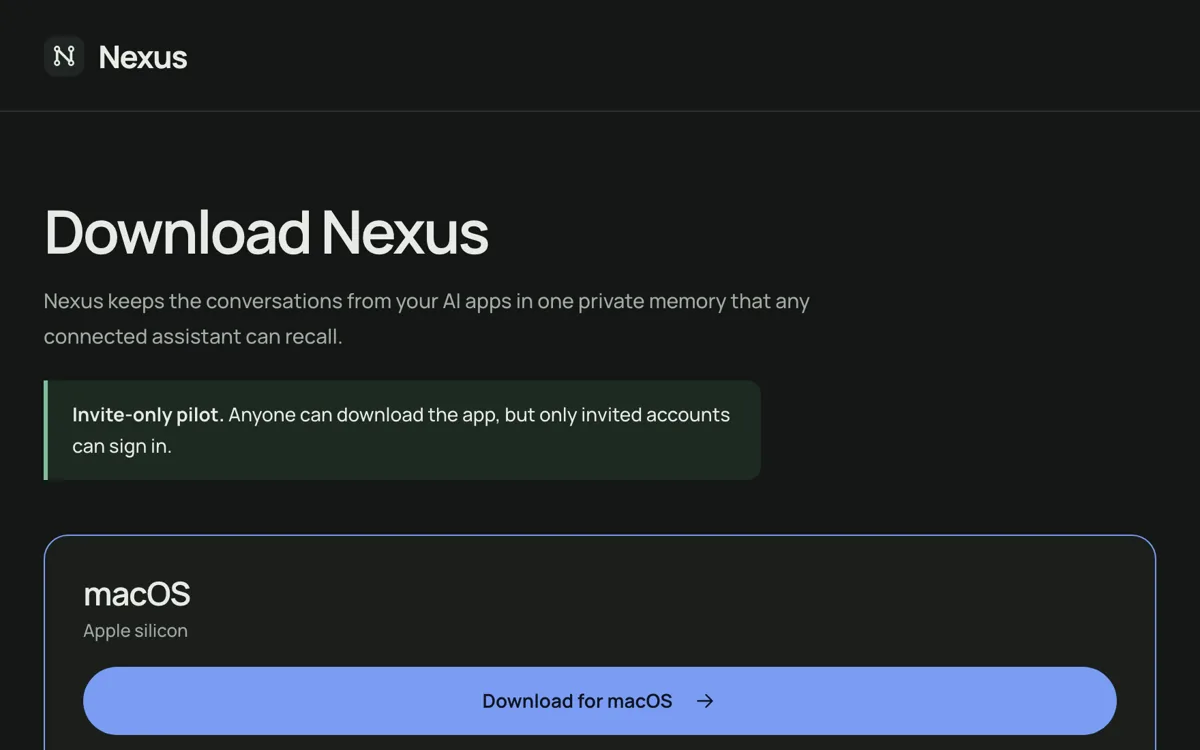 Nexus download page